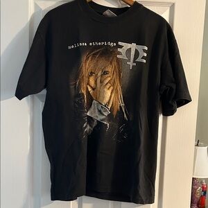 Vintage Black Graphic T-Shirt with Melissa Etheridge Design